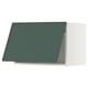 METOD Wall cabinet horizontal, white/Aspudden dark grey-green, 60x40 cm