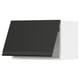 Modern black kitchen cabinet with sleek, matte finish and minimalist design.