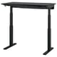 MITTZON black sit/stand desk with dual motors for ergonomic comfort and cable management.