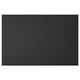 Black modern kitchen unit, rectangular, with sleek design.