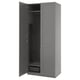 PAX / BERGSBO Wardrobe combination, dark grey/dark grey, 100x60x236 cm