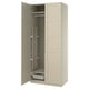 PAX / BERGSBO Wardrobe combination, grey-beige/grey-beige, 100x60x236 cm