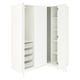 PAX / GULLABERG Corner wardrobe, white/white, 161/111x201 cm