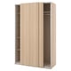 Discover IKEAs PAX wardrobe in light beige. Sliding doors and modular interior, ideal for modern spaces.