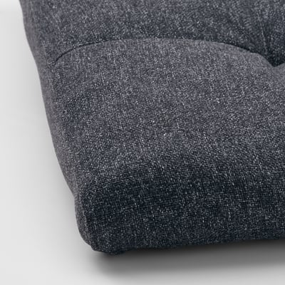 POÄNG Footstool cushion, Gunnared dark grey, 55x50 cm