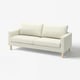 SALTSJÖBADEN sofa, light grey, wood legs, minimalist design, comfy cushions.