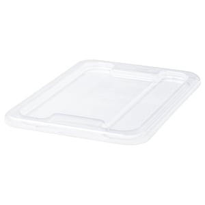 A clear plastic lid, SAMLA brand, designed for 5-liter boxes, with a secure click lock to keep contents clean and dust-free.
