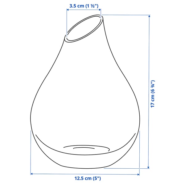 Illustration with measurements for the product: SANNOLIK.