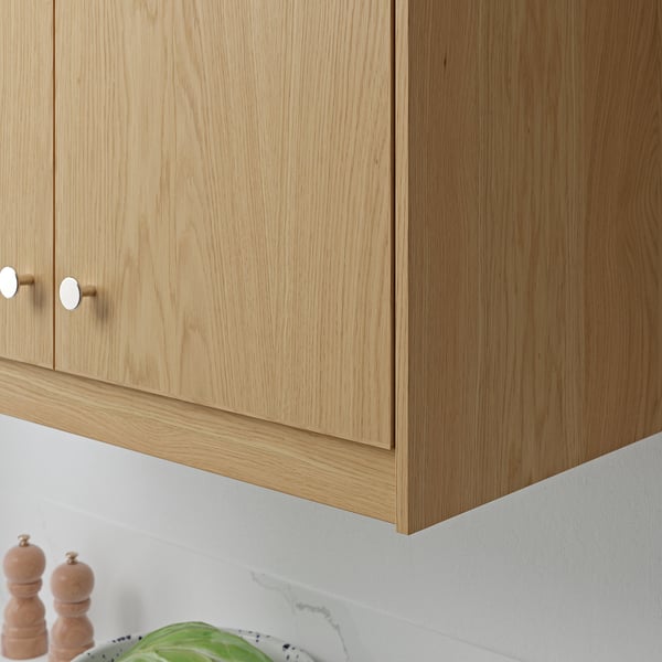 SINARP Rounded deco strip/moulding, oak veneer, 221 cm