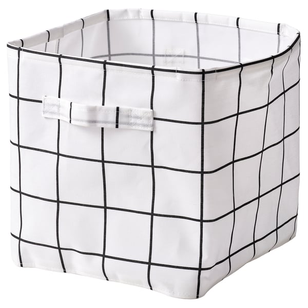 SLÅTTERVALL Storage basket, textile, 32x35x32 cm
