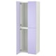 SMÅSTAD wardrobe with purple doors, adjustable feet, modern design.