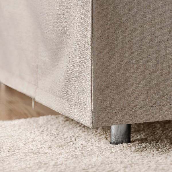 SÖDERHAMN 2-seat sofa with chaise longue, Gransel natural