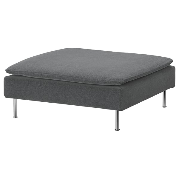 SÖDERHAMN Footstool, Johanneshov dark grey