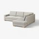 SÖRVALLEN light grey u-shaped sofa, modern style, minimalist design, wooden legs.
