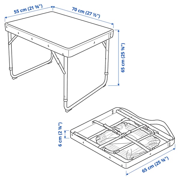 Illustration with measurements for the product: STRANDÖN.