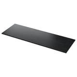 Black marble-look TOLKEN countertop. Rectangular, sleek design. Fibreboard with melamine foil.