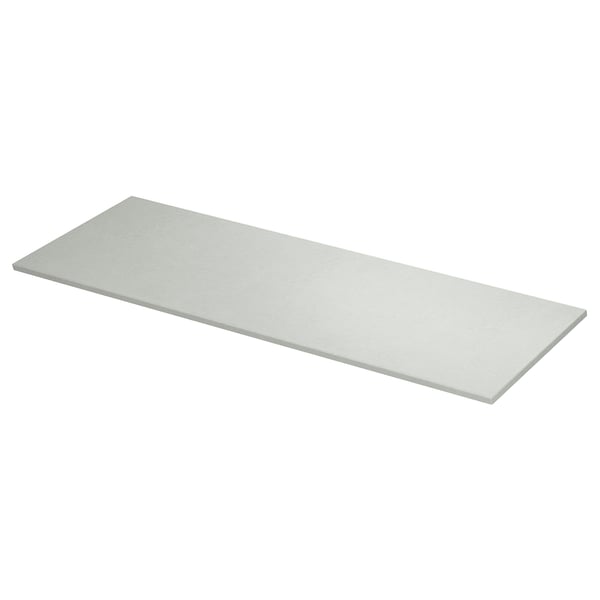 TOLKEN light grey countertop, rectangular, with stone effect foil finish.