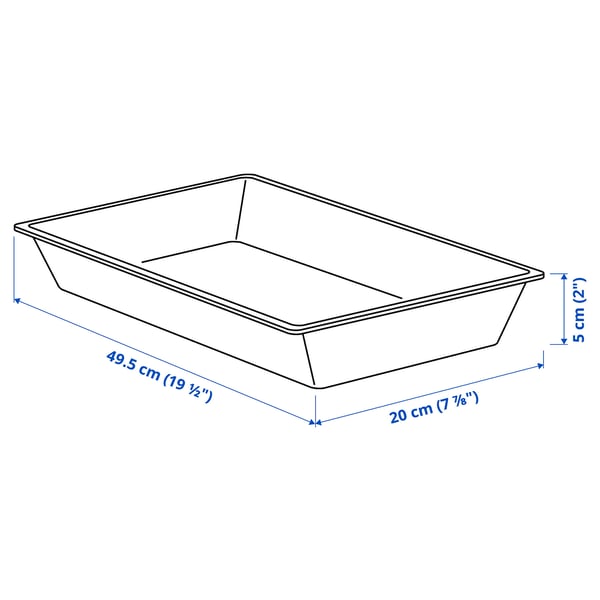 Illustration with measurements for the product: UPPDATERA.