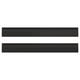 Two sleek black rectangular panels with narrow, elongated handles placed side by side.