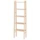 VILTO light birch shelf unit, tall, slim, ladder-shaped design.