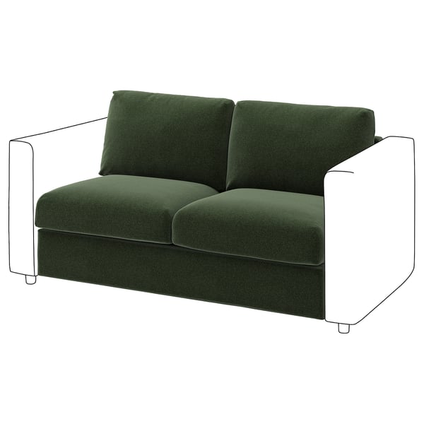 VIMLE 2-seat section, Johanneshov dark green