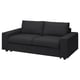 Dark grey VIMLE sofa, modern minimalist design, soft fabric, comfortable, convertible sleeper.