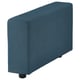 A blue VIMLE sofa module with a sleek, modern design featuring a removable, machine-washable fabric cover.