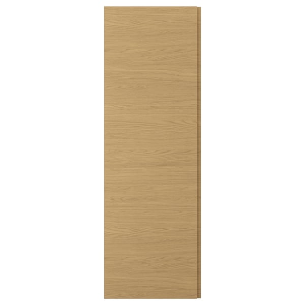 VOXTORP Door, oak effect vertical handle, 60x180 cm