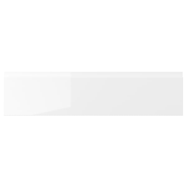 VOXTORP white gloss kitchen drawer front, modern design