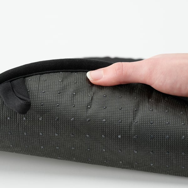 ÄNGSFRÄKEN Carreau de chaise, noir/intérieur/extérieur, 36 cm