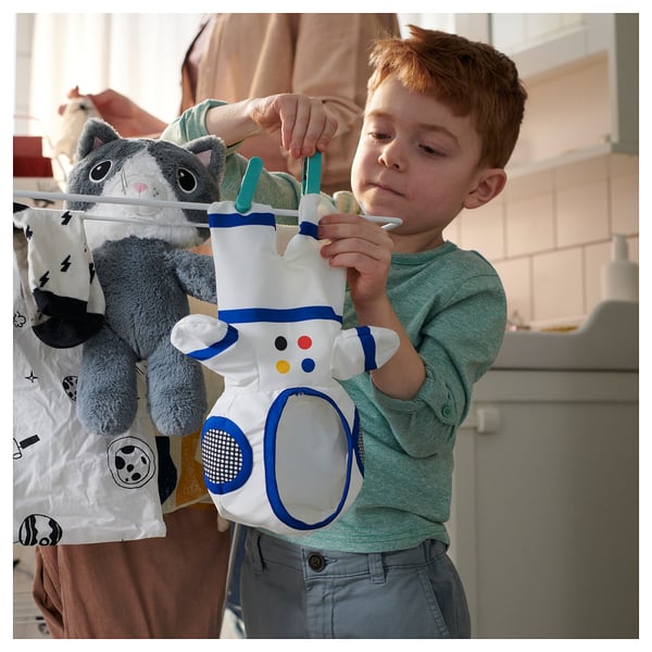 AFTONSPARV Peluche astronaute, chat, 28 cm