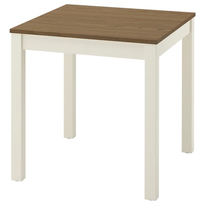 ÅLHULT Table, beige/brun, 80x74 cm