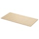 Comptoir en bambou ÅLSKEN, grain de bois naturel, forme rectangulaire.