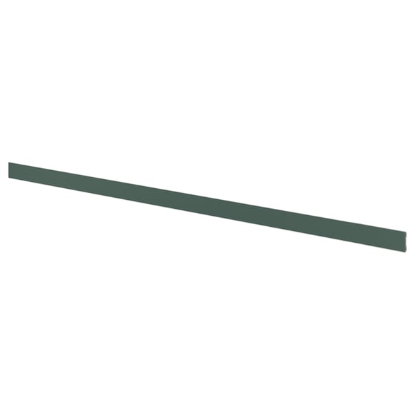 ASPUDDEN Plinthe, gris-vert foncé, 220x8 cm