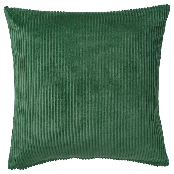 ÅSVEIG Housse de coussin, vert foncé, 50x50 cm