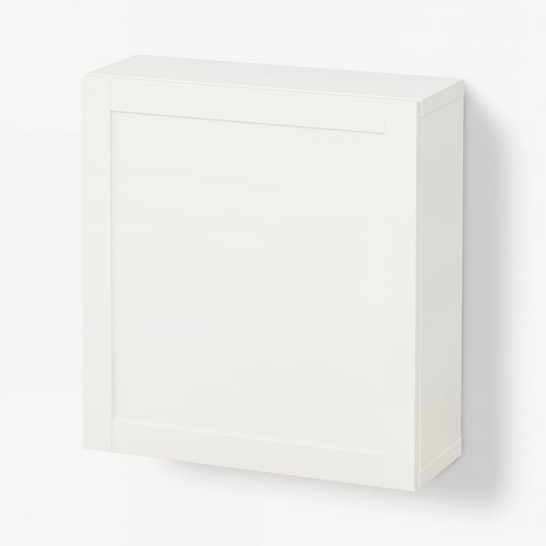 BESTÅ Combinaison rangement murale, blanc/Hanviken blanc, 60x22x64 cm