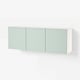 BESTÅ Combinaison rangement murale, blanc/Hjortviken gris-vert pâle, 180x42x64 cm