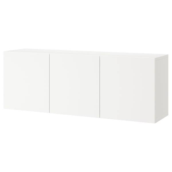 Armoire murale BESTÅ avec étagères réglables.