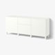 BESTÅ Combinaison rangement tiroirs, Förvaltare blanc/Stubbarp blanc, 180x42x74 cm
