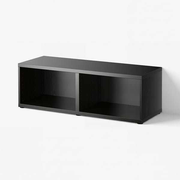 BESTÅ Structure, brun noir, 120x40x38 cm