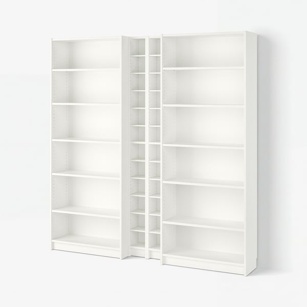BILLY / GNEDBY Bibliothèque, blanc, 200x28x202 cm