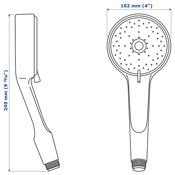 Illustration avec les mesures du produit : BROGRUND.