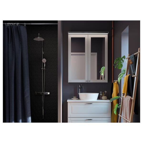 BROGRUND Ensemble douche mitigeur thermo, chromé
