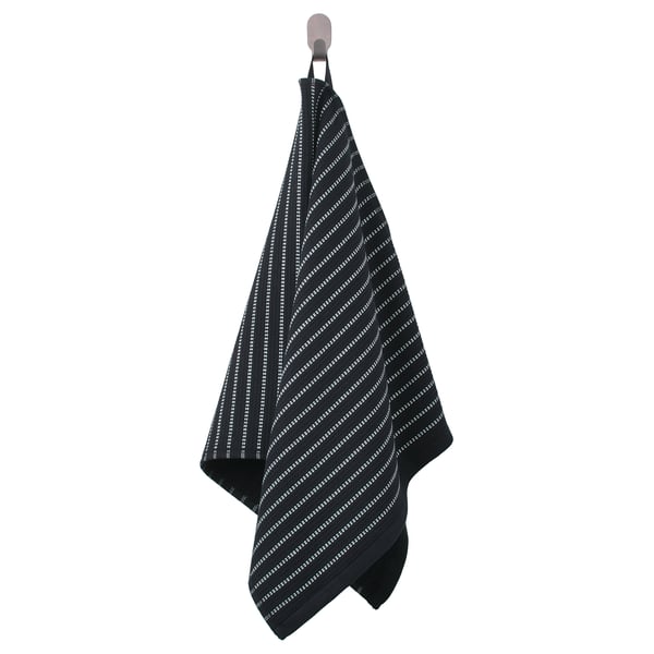 BROKGINST Serviette de toilette, noir, 50x100 cm