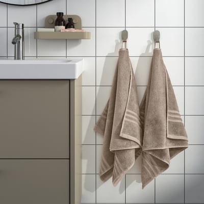 BROKGLIM Serviette de toilette, beige, 50x100 cm