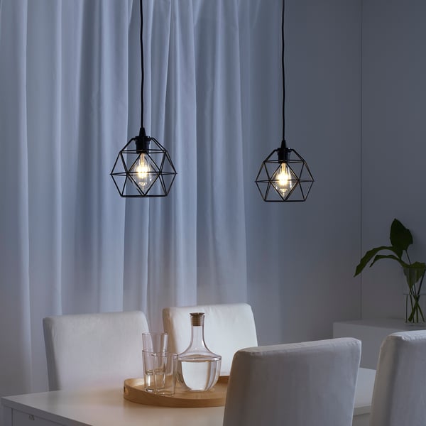 BRUNSTA / HAVSDJUP Suspension, noir, 20 cm