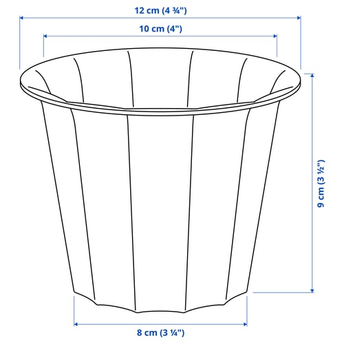 Illustration avec les mesures du produit : BUSKVERK.