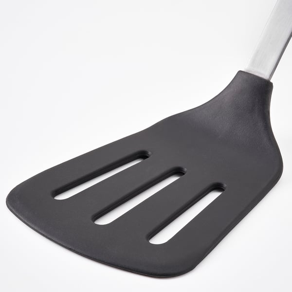 DALAFÅR Ustensiles, 3 pièces, acier inoxydable/noir-gris