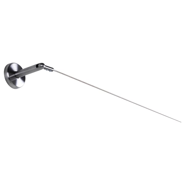 Set de rideaux muraux DIGNITET en acier inoxydable. Design moderne et ajustable pour diverses utilisations, y compris les salles de bains.
