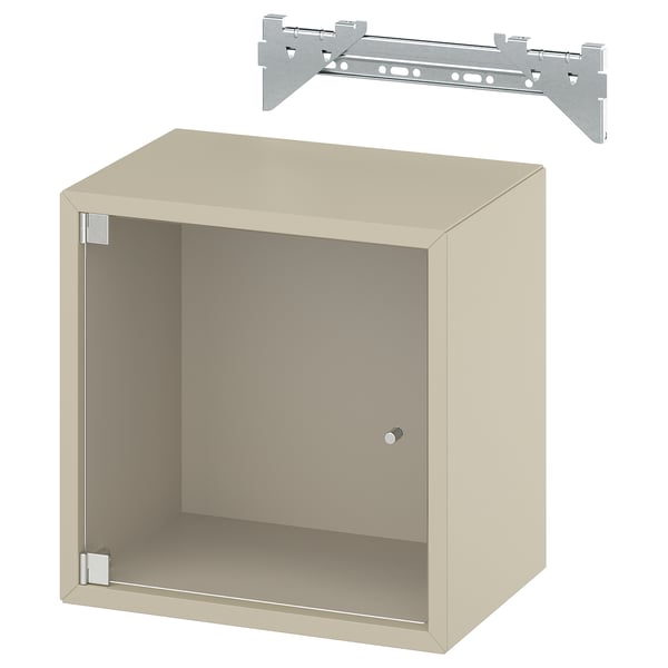 EKET Élément mural porte vitrée, beige, 35x25x35 cm